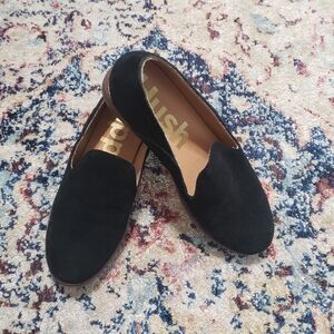 Hush Puppies Wren Loafer Black Suede Bounce™ technology Size 7